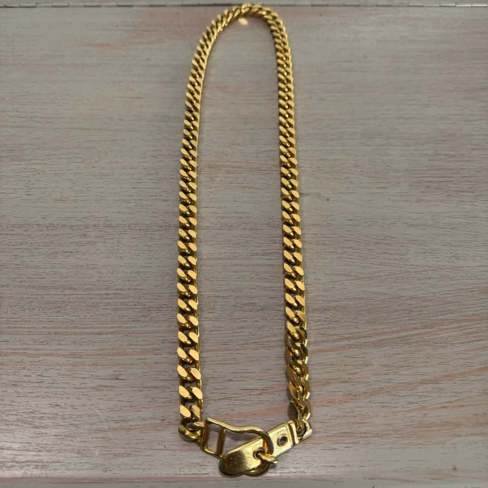 Vintage Cadoro‎ Gold Tone Heavy Chain Fashion Belt Statement Chunky Necklace